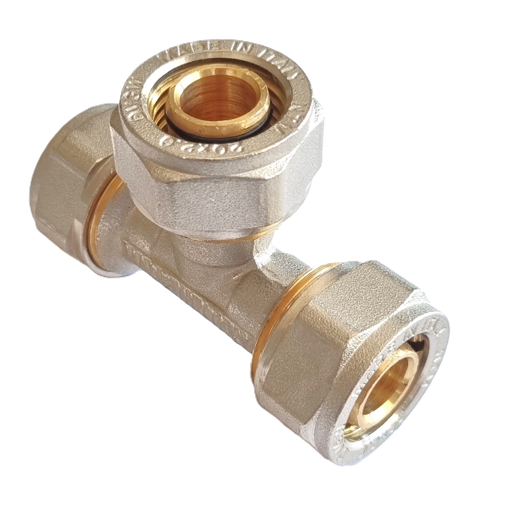 Klemmring Schraubfitting - 16er T-Stück für Aluverbundrohr – Bild 1