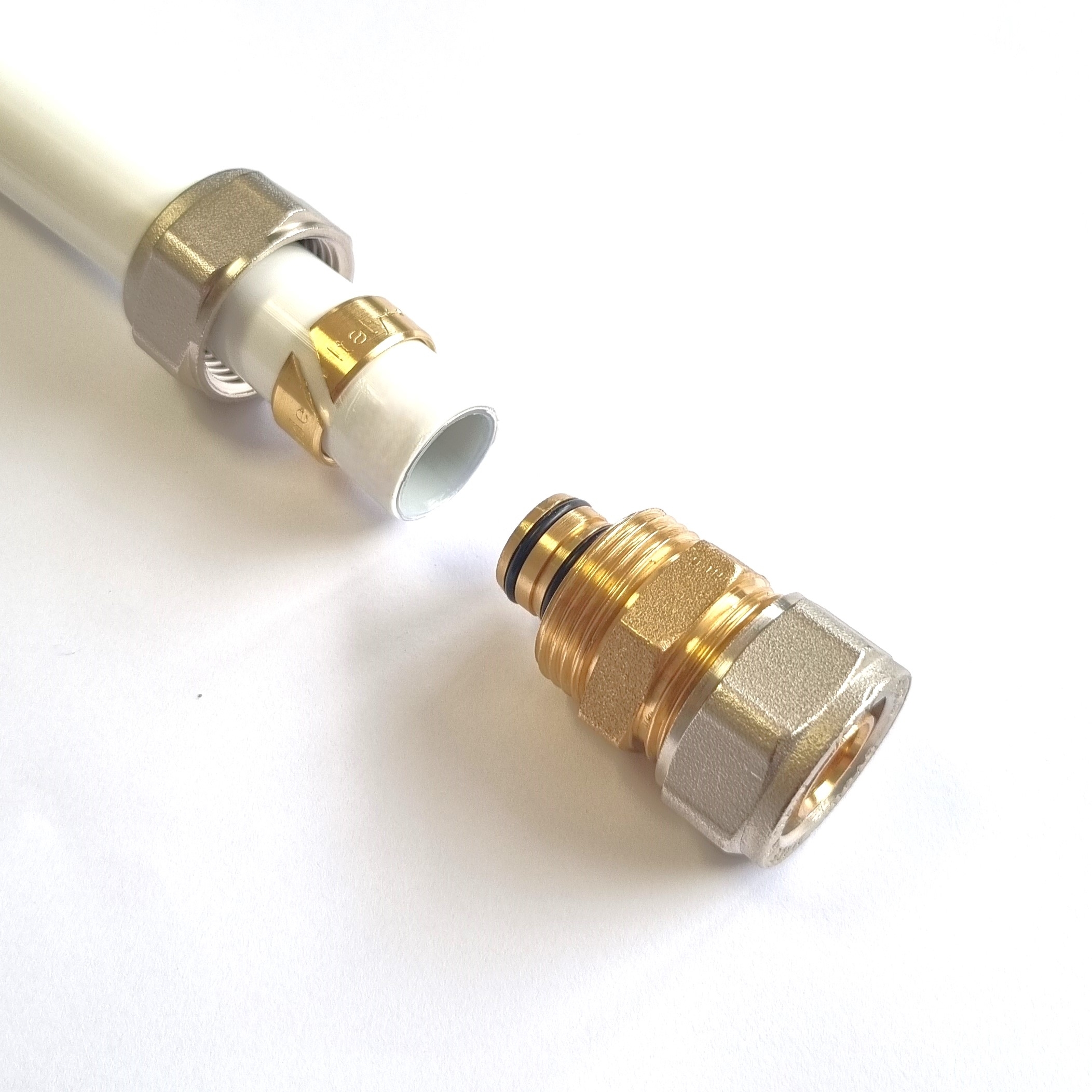 Klemmring Schraubfitting - 32er Kupplung für Aluverbundrohr – Bild 4