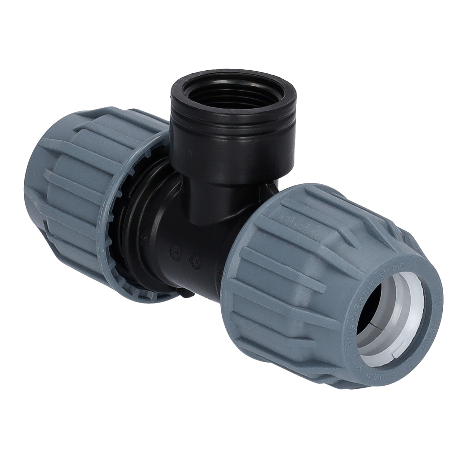 20er T-Stück mit 1/2" Innengewinde für PE-Rohr – Bild 2