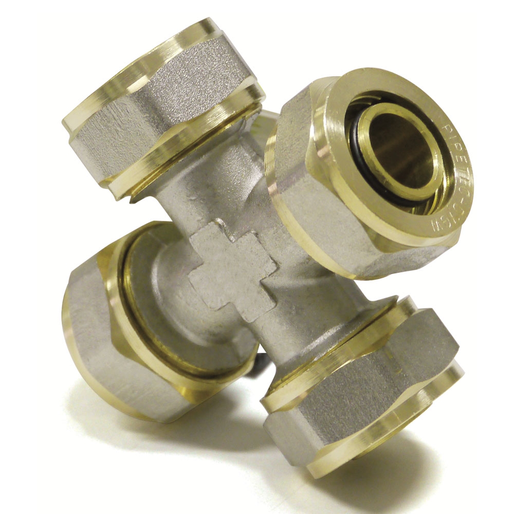 Klemmring Schraubfitting - Kreuzstück für Aluverbundrohr 16/20/26/32