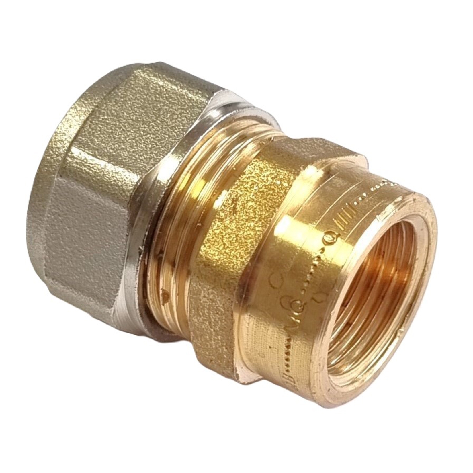 Übergang mit Innengewinde 26 x 3,0 mm - 1" Klemmring Schraubfitting für Aluverbundrohr 26 x 3,0mm – Bild 1