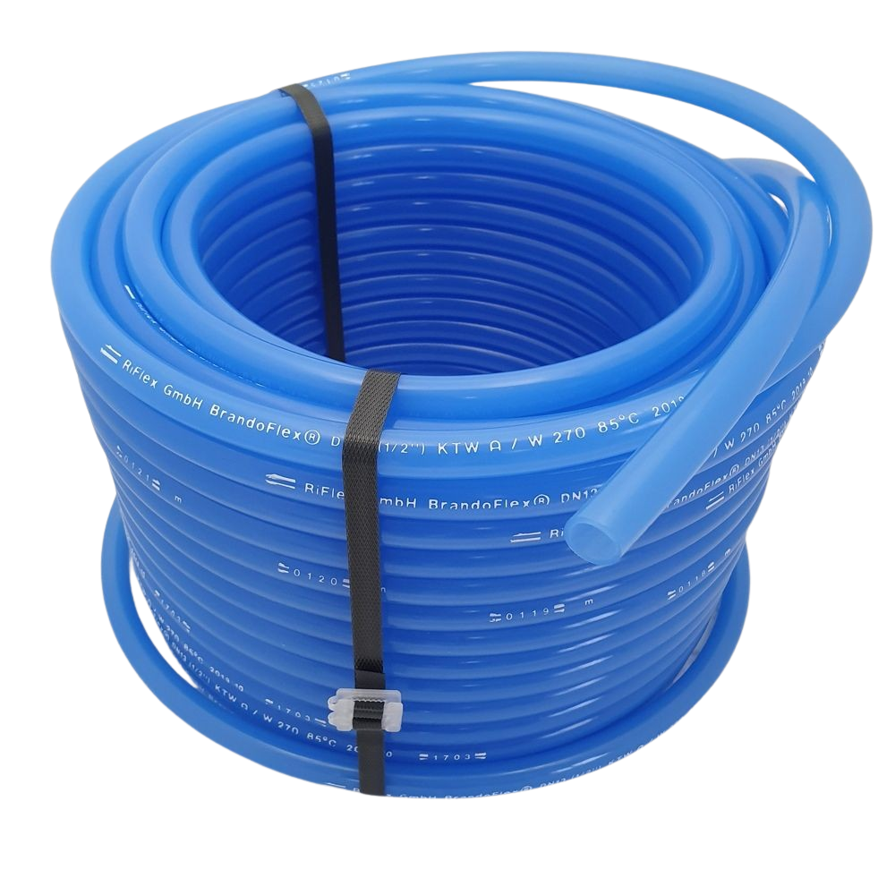 Trinkwasserschlauch in blau für die mobile Trinkwasser- oder Getränkeversorgung