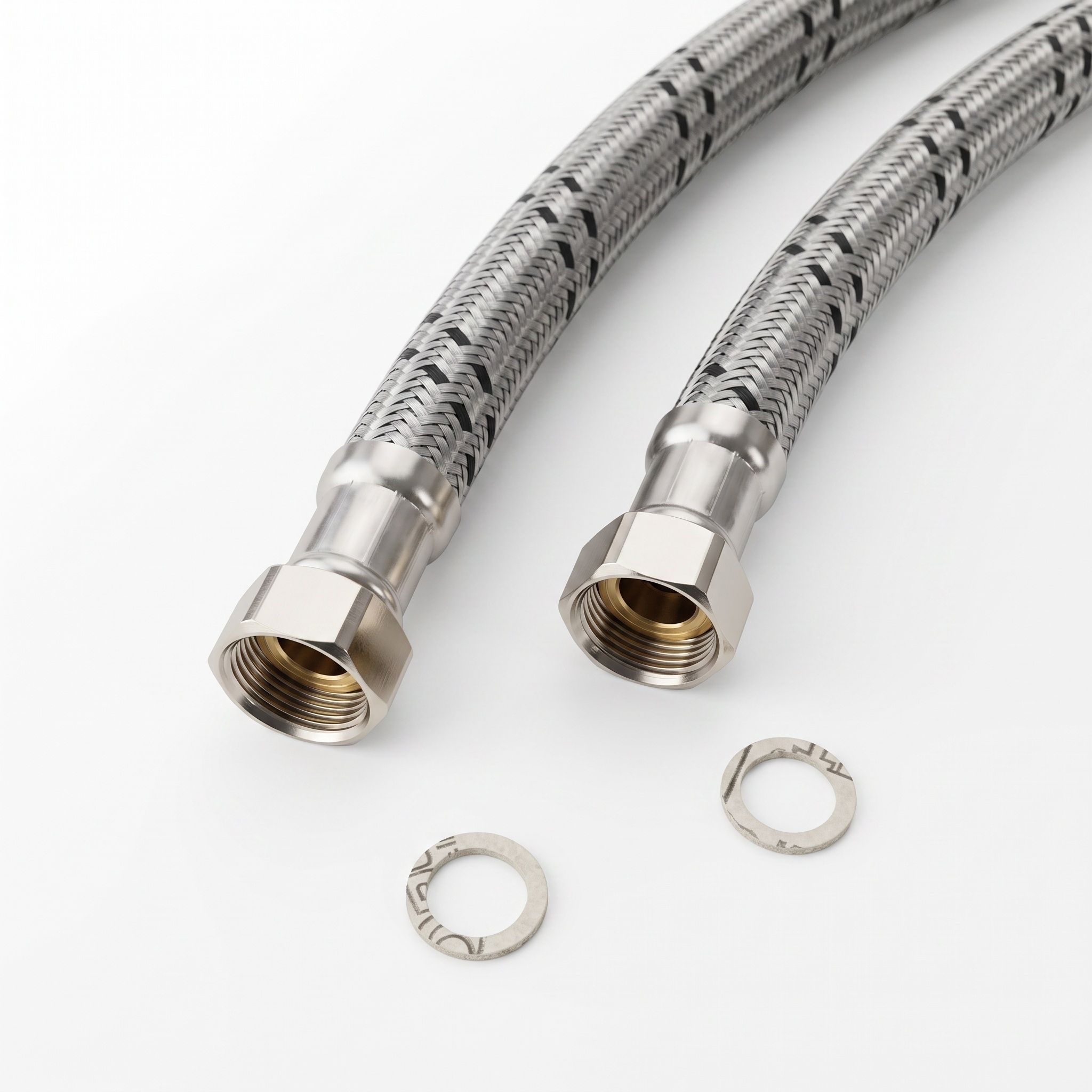 DN19 Flexschlauch bds. 3/4"ÜM für die Heiz- und Klimatechnik, Geflecht VA, 70°C, PN10