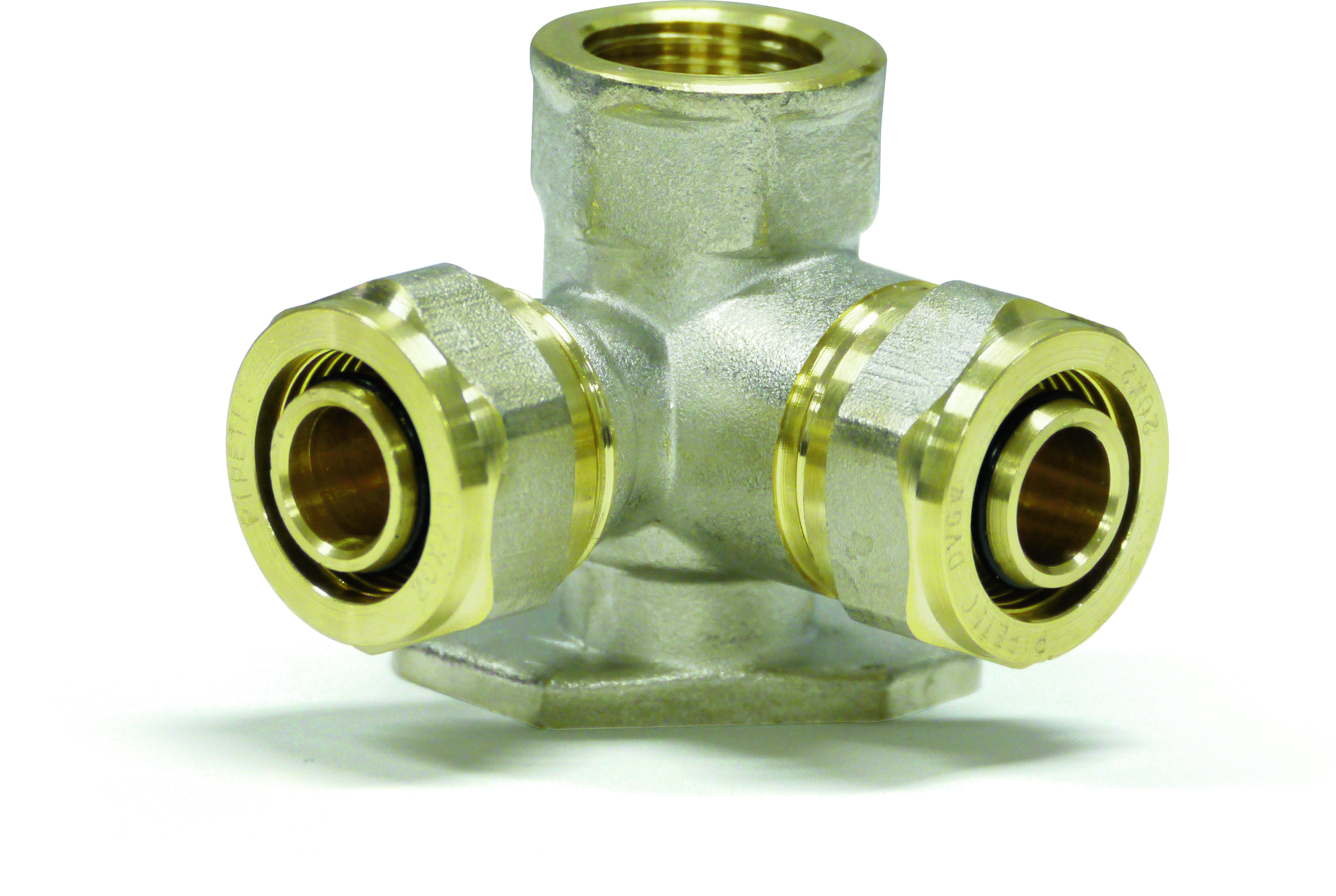Klemmring Schraubfitting - Wandwinkel doppelt für Aluverbundrohr 16/20