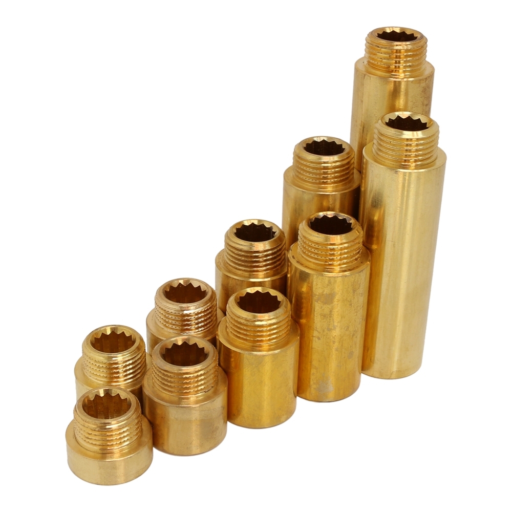 Hahnverlängerung 1/2" aus Messing, 10mm - 100mm – Bild 1