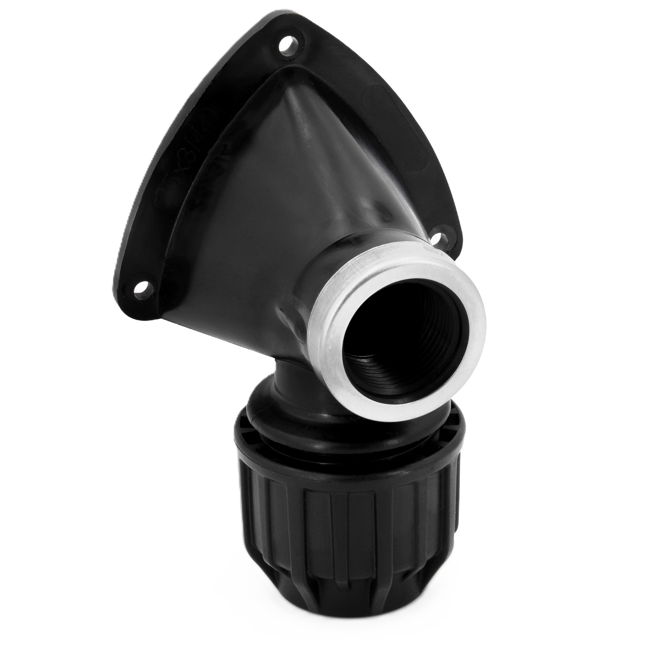 20er PP Klemmfitting Wandwinkel mit 1/2" Innengewinde für PE Rohr – Bild 1