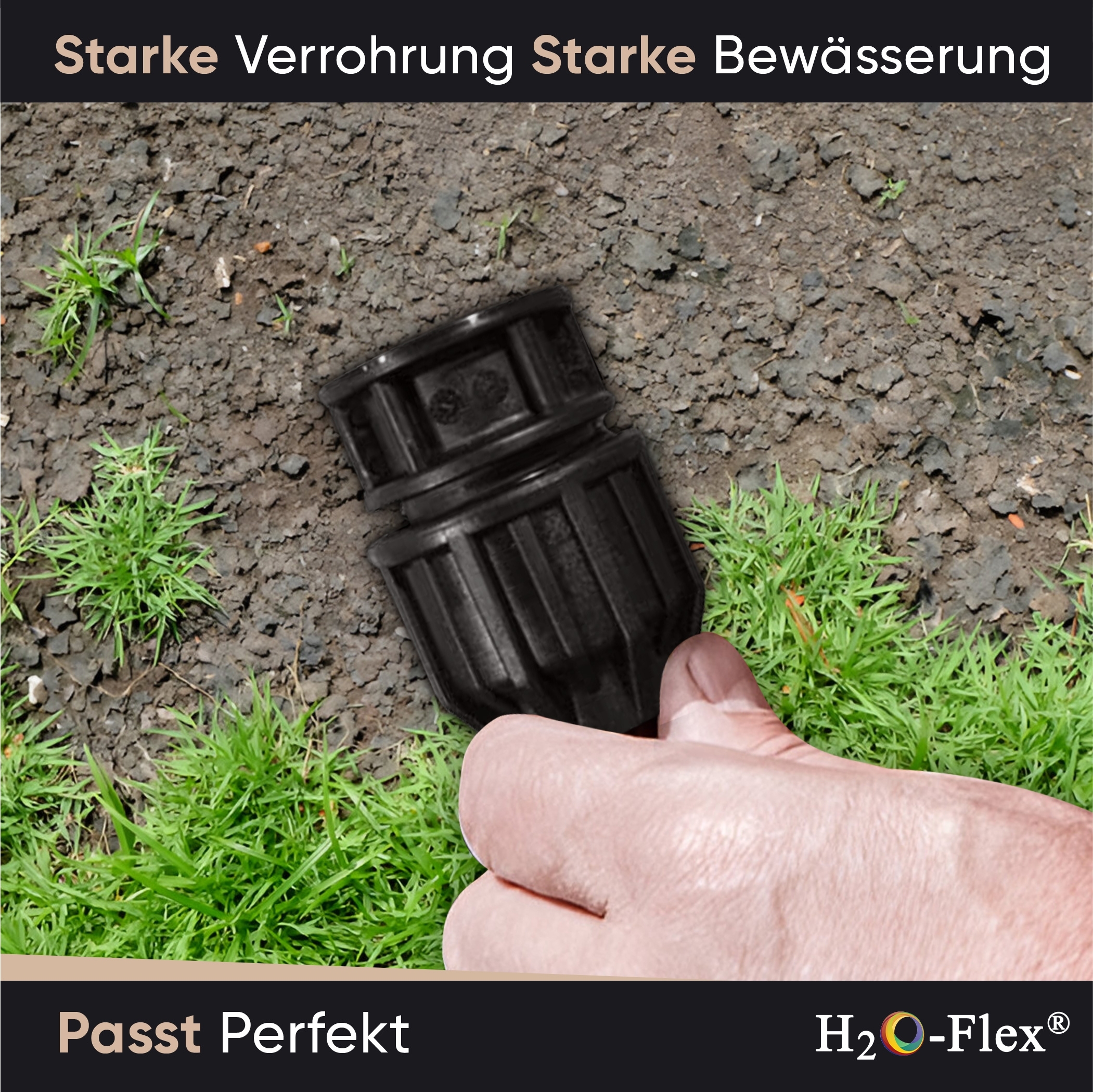 25er PP Klemmfitting Stopfen / Endkappe für PE Rohr – Bild 5