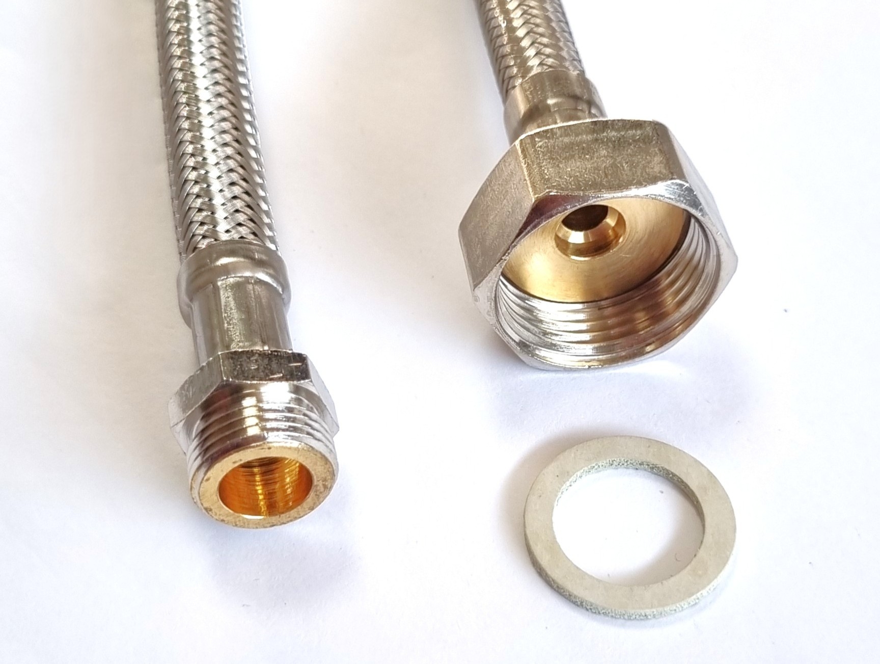 Flexschlauch 3/4"ÜM x 3/8"AG für Trinkwasser, DN08, Inliner HDPE, PN10, -15 bis 70°C, 15cm – Bild 3