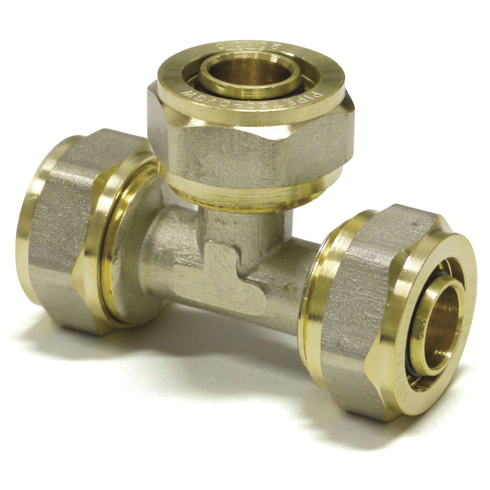 Klemmring Schraubfitting - T-Stück für Aluverbundrohr 16/20/26/32
