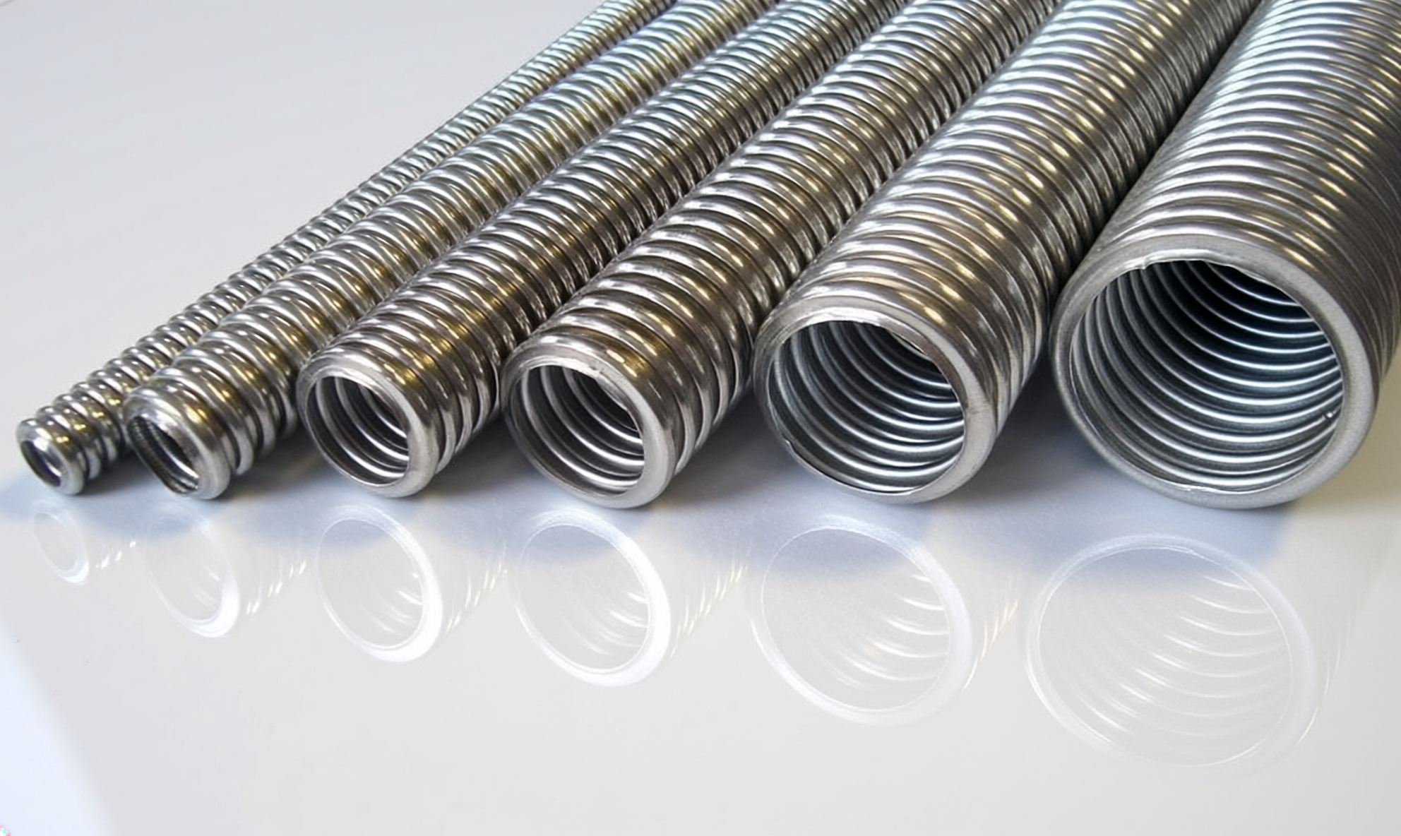 Edelstahlwellrohr DN08–DN50 (3/8"–2 1/2") aus Edelstahl 1.4404 – flexibel & hochtemperaturbeständig