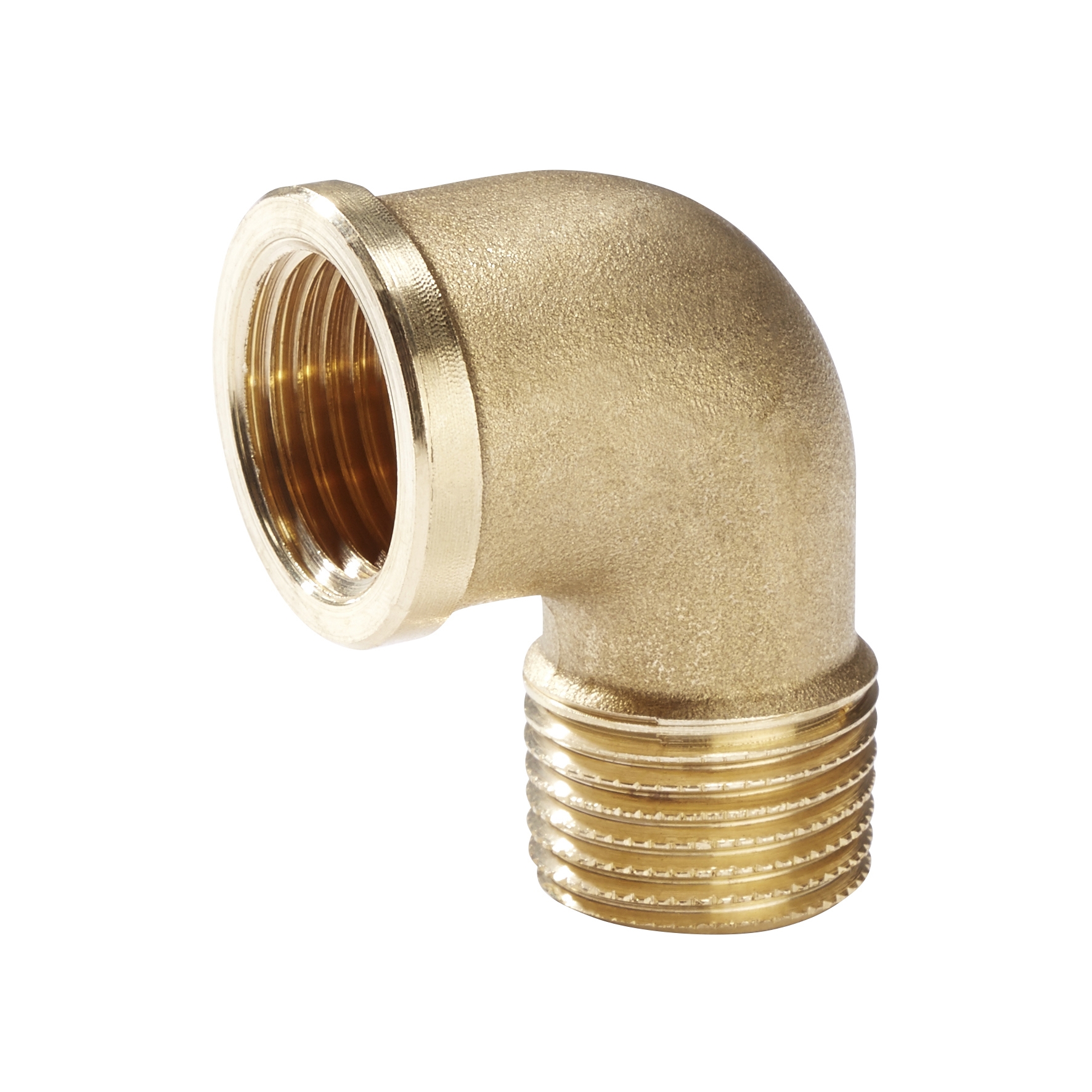 Gewindefitting, Messing Fitting, 1/2“ Bogen AG/IG