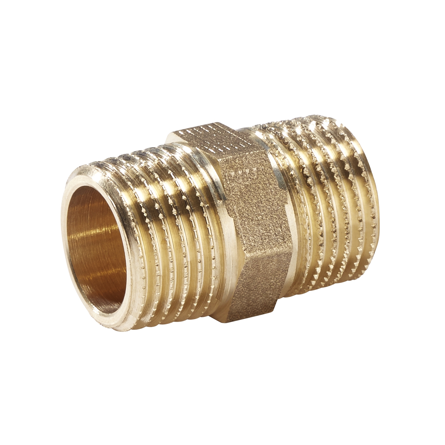 Gewindefitting, Messing Fitting, 3/8“ Doppelnippel