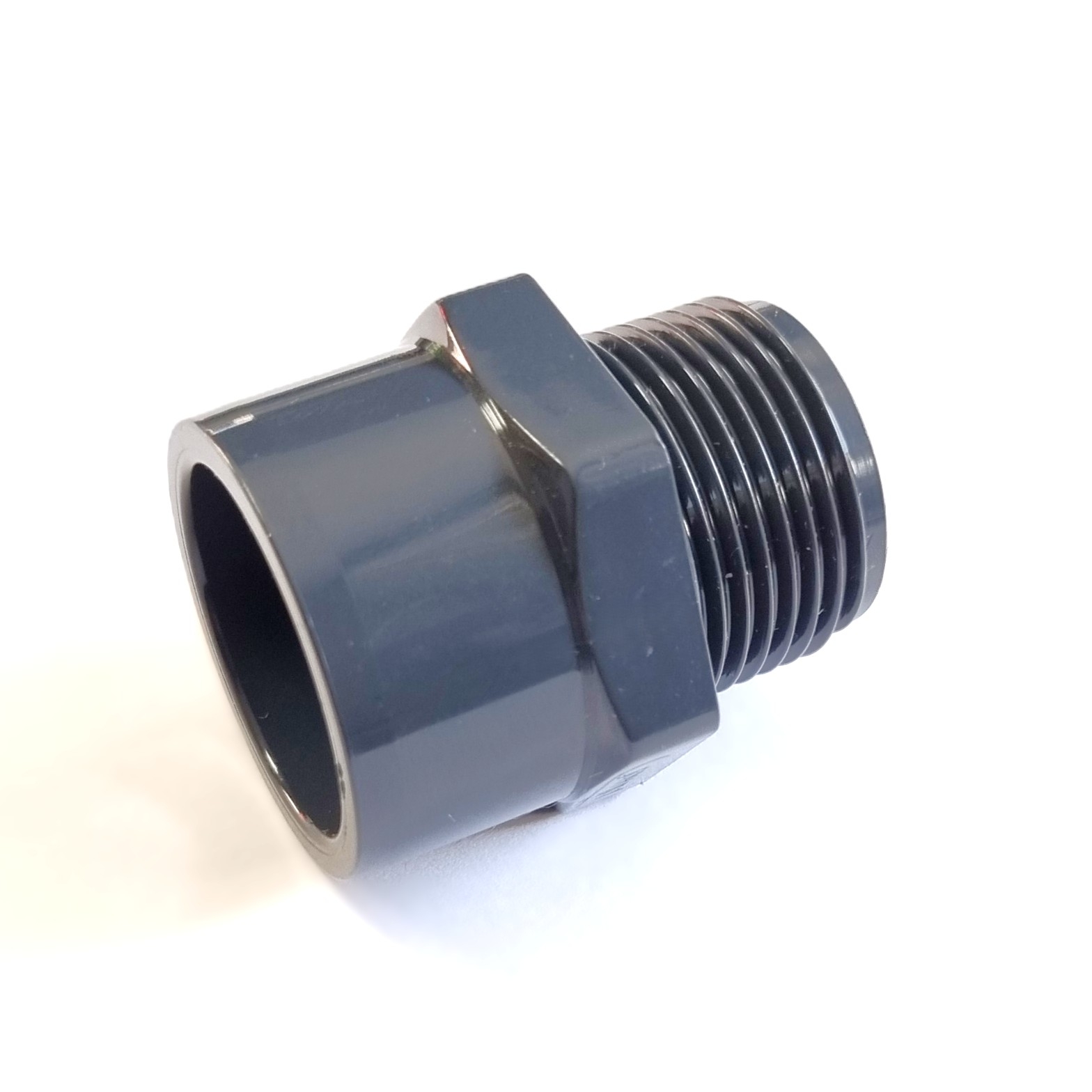 25er PVC Übergangsmuffe / Klebemuffe mit 3/4"AG