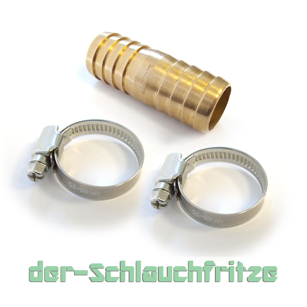 Verbindungsset 2 x Schelle und 1 x Verbinder, perfekt zum verlängern von Ablaufschläuchen