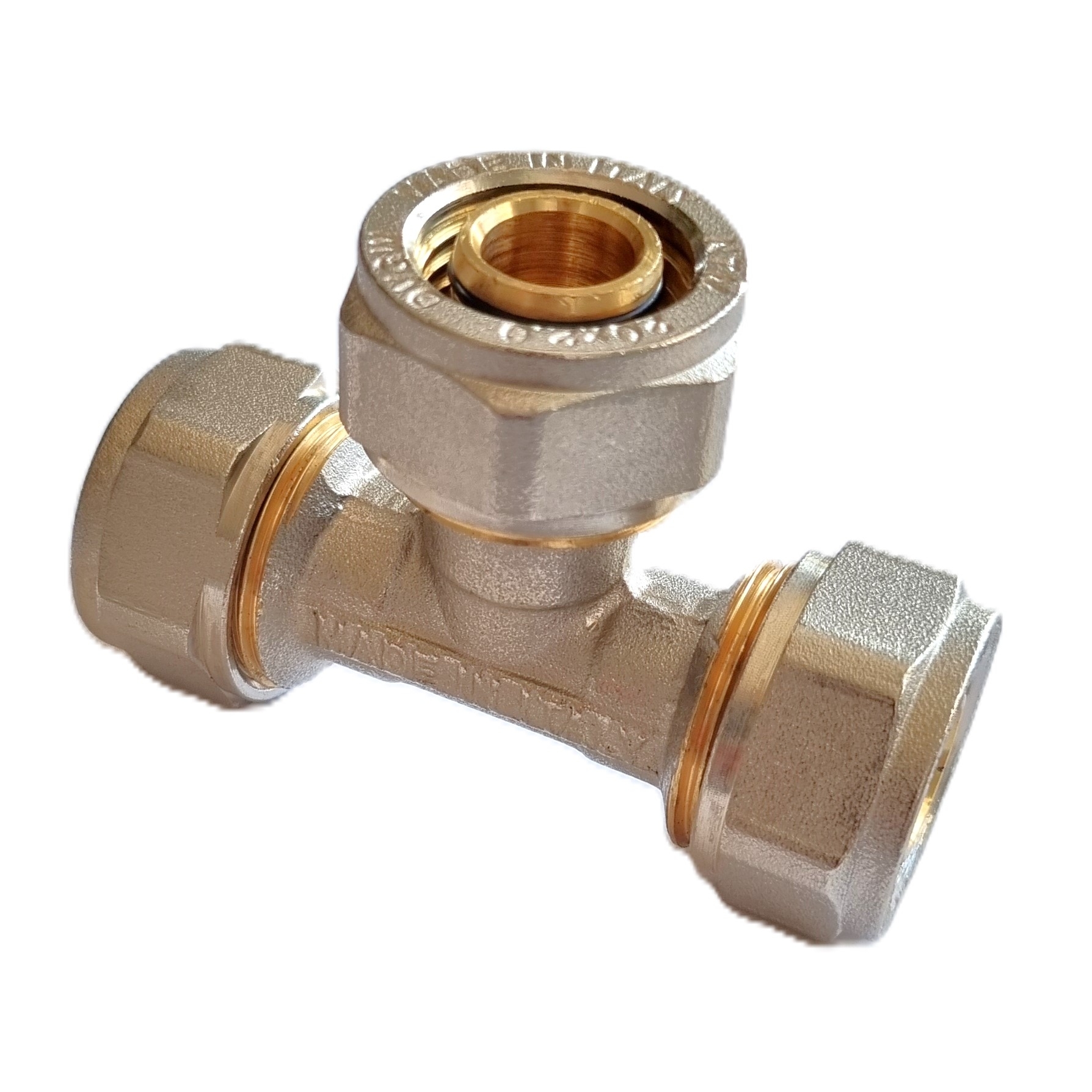 Klemmring Schraubfitting - 20er T-Stück für Aluverbundrohr – Bild 2