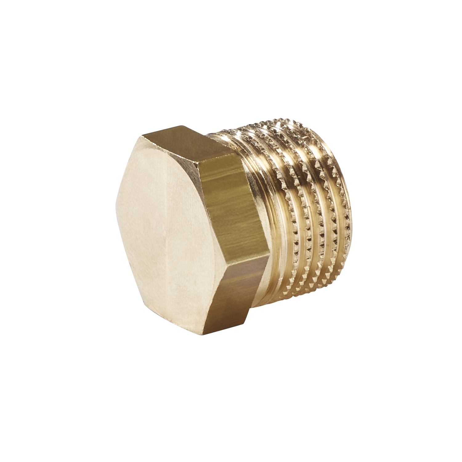 Gewindefitting, Messing Fitting, 1/2“ Stopfen