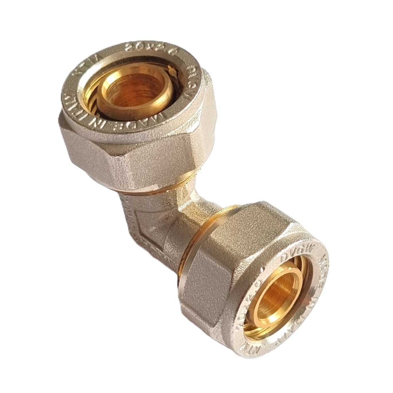 Klemmring Schraubfitting - Winkel 90° für Aluverbundrohr 32-32 – Bild 2