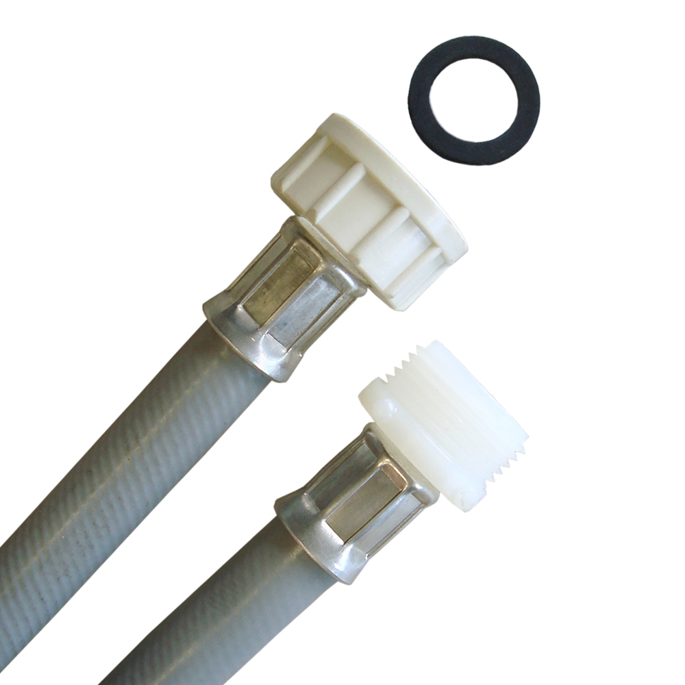 Schlauch (3/4"ÜM x 3/4"AG) für Geschirrspüler, Verlängerung für einen Waschmaschinenschlauch – Bild 2