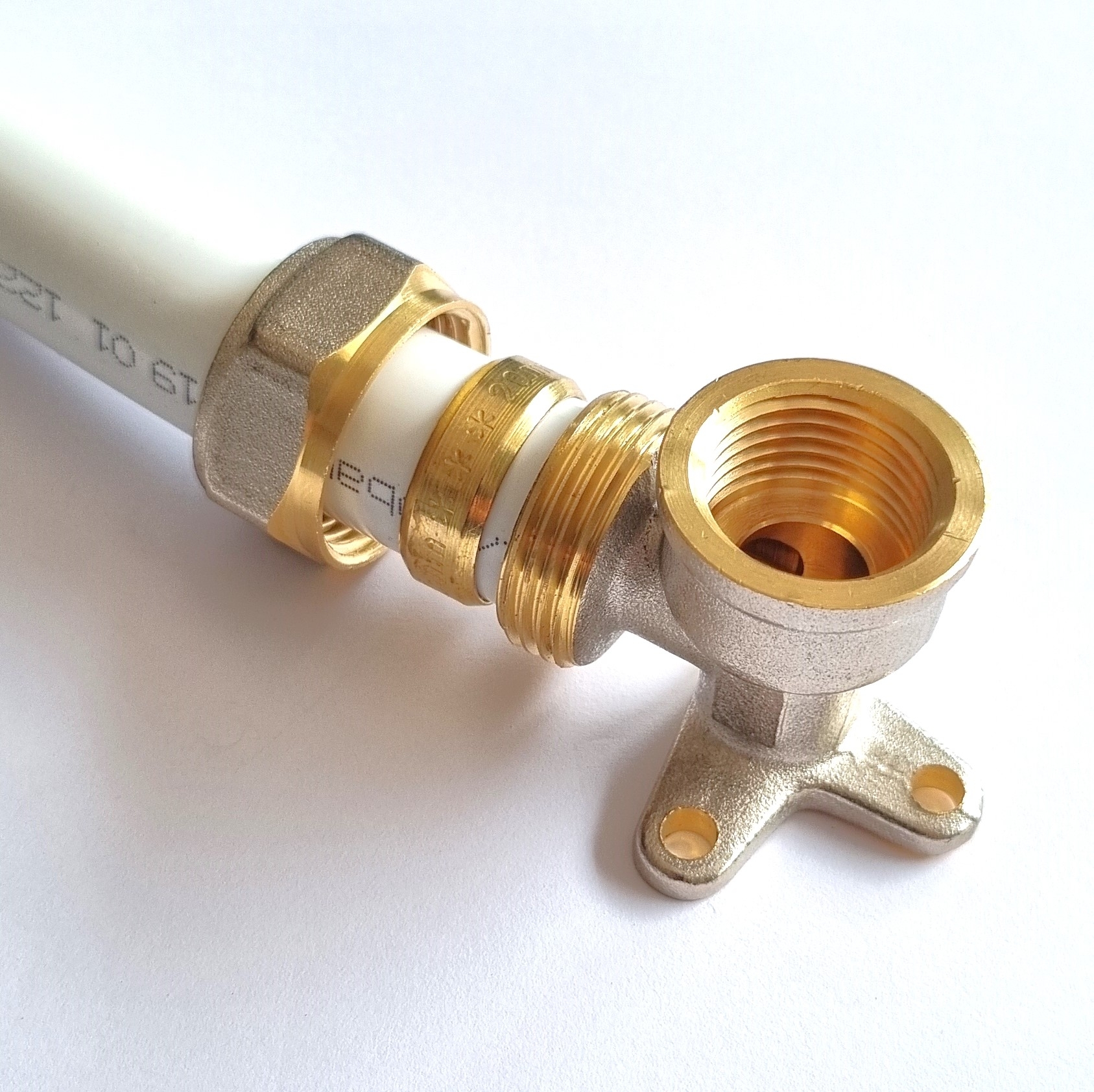 Klemmring Schraubfitting - Wandwinkel 16 - 1/2" für Aluverbundrohr – Bild 3