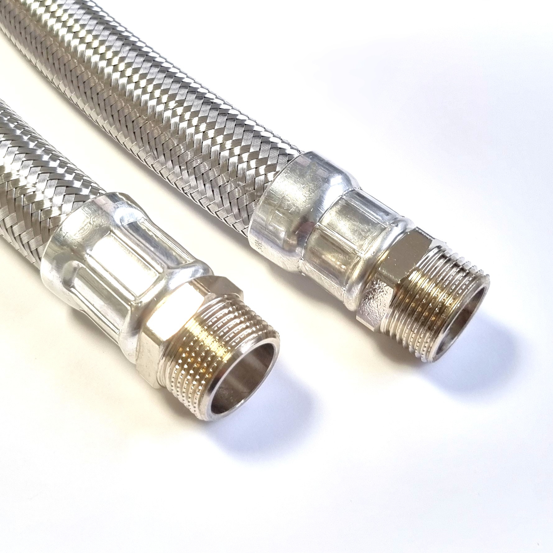 Flexschlauch 3/4"AG x 3/4"AG, DN19, Inliner EPDM, Geflecht VA, PN10, -20 bis 90°C, 6,0m – Bild 1