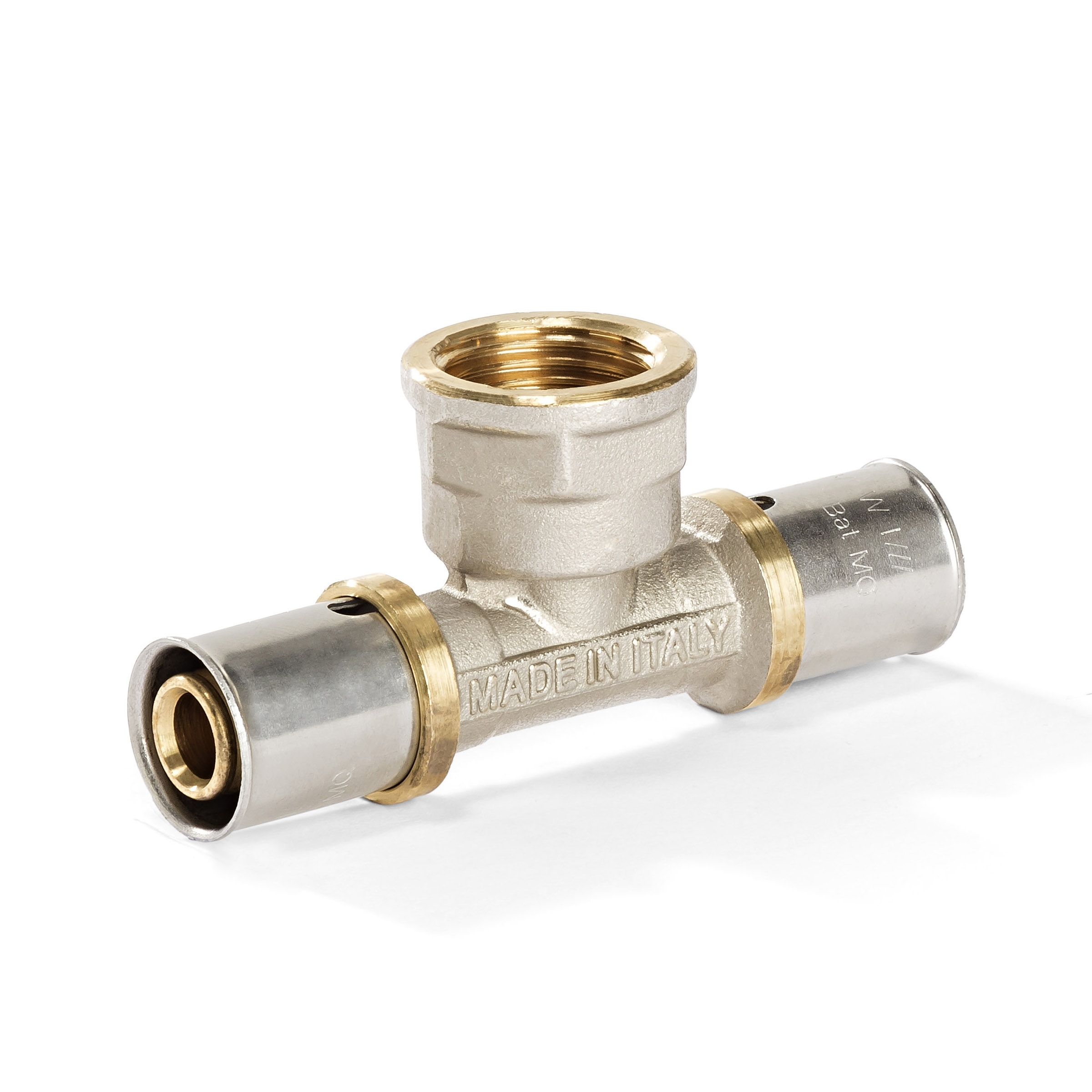 16er Pressfitting - T-Stück mit 1/2" Innengewinde
