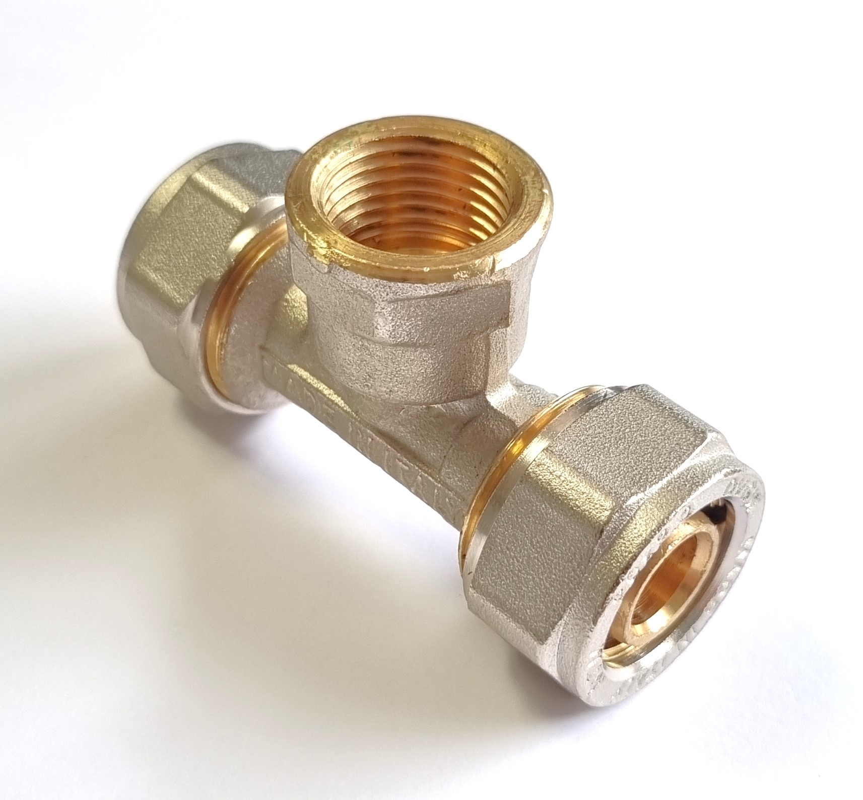 Klemmring Schraubfitting - T-Stück mit Innengewinde 20 - 1/2" für Aluverbundrohr – Bild 2