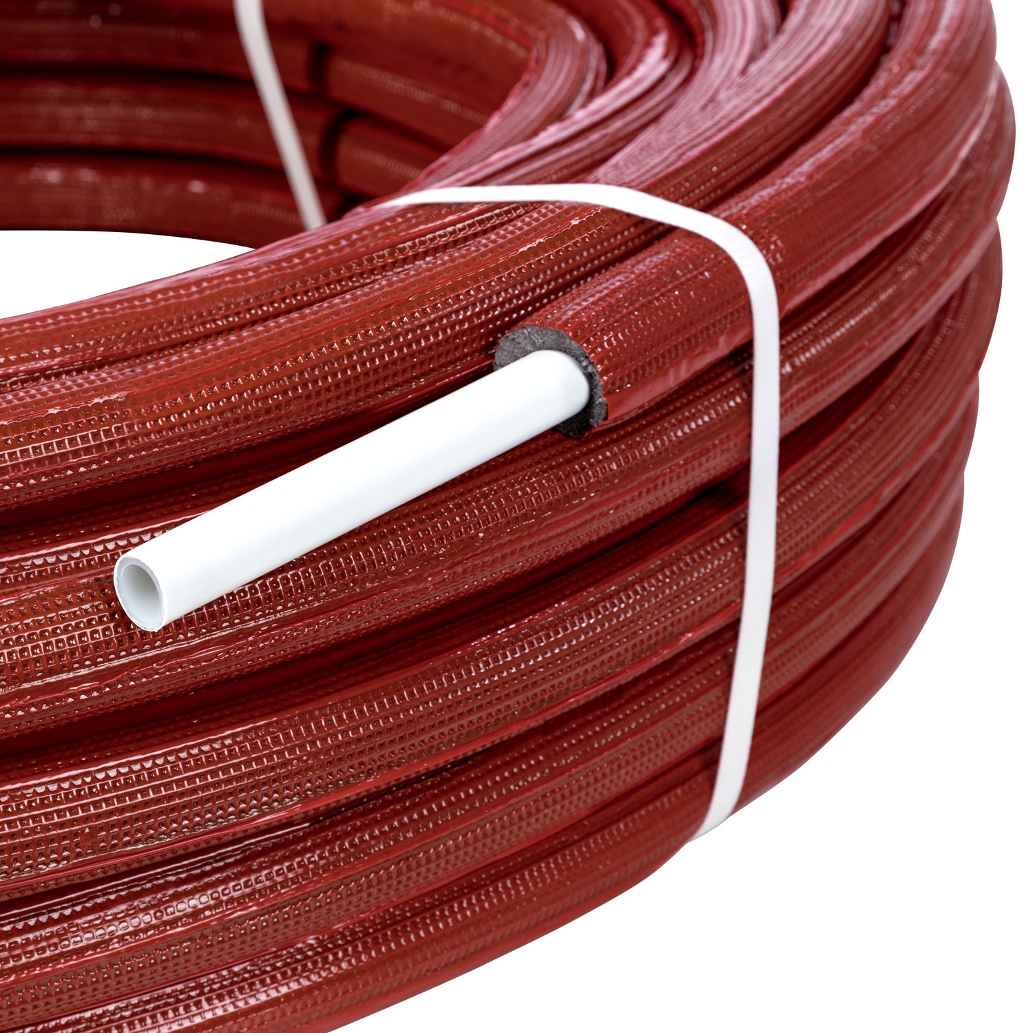 50m Rolle Aluverbundrohr 26 x 3,0mm mit 9mm roter Isolierung und DVGW-Zulassung – Bild 3