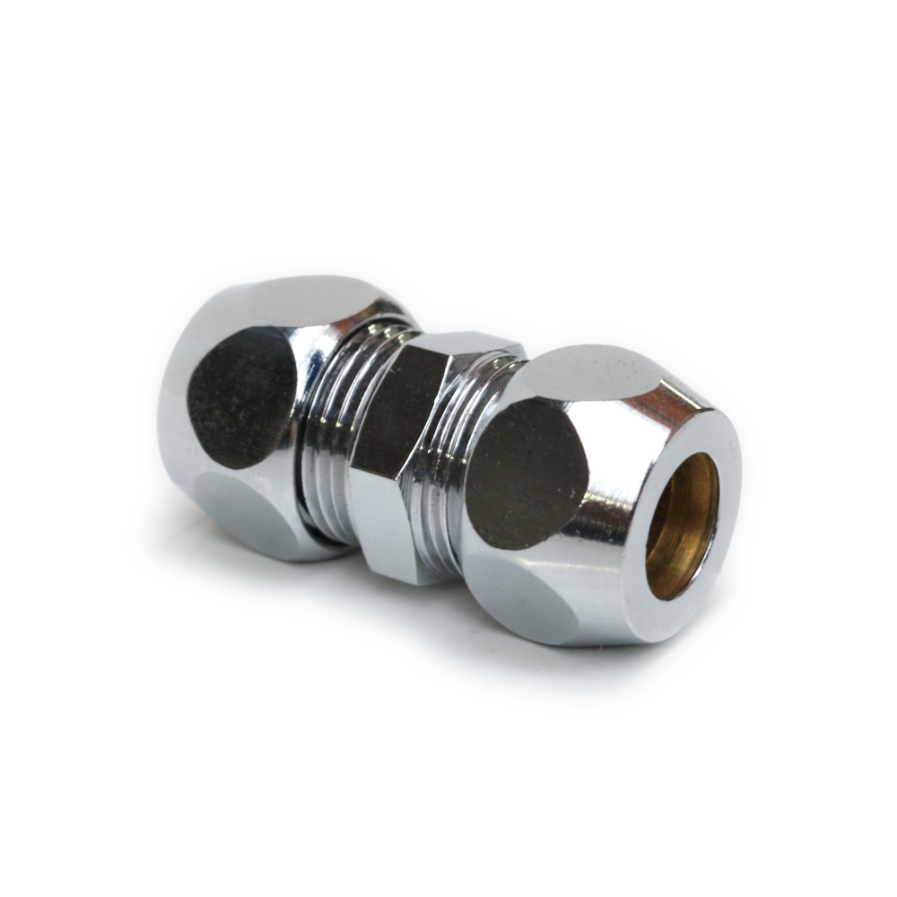Doppel-Nippel 3/8", 10mm Quetschverschraubung für Sanitär