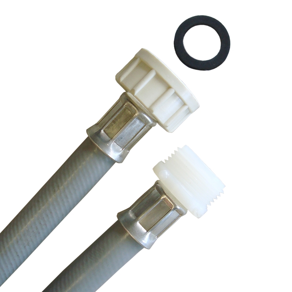 Schlauch (3/4"ÜM x 3/4"AG) für Geschirrspüler, Verlängerung für einen Waschmaschinenschlauch – Bild 1