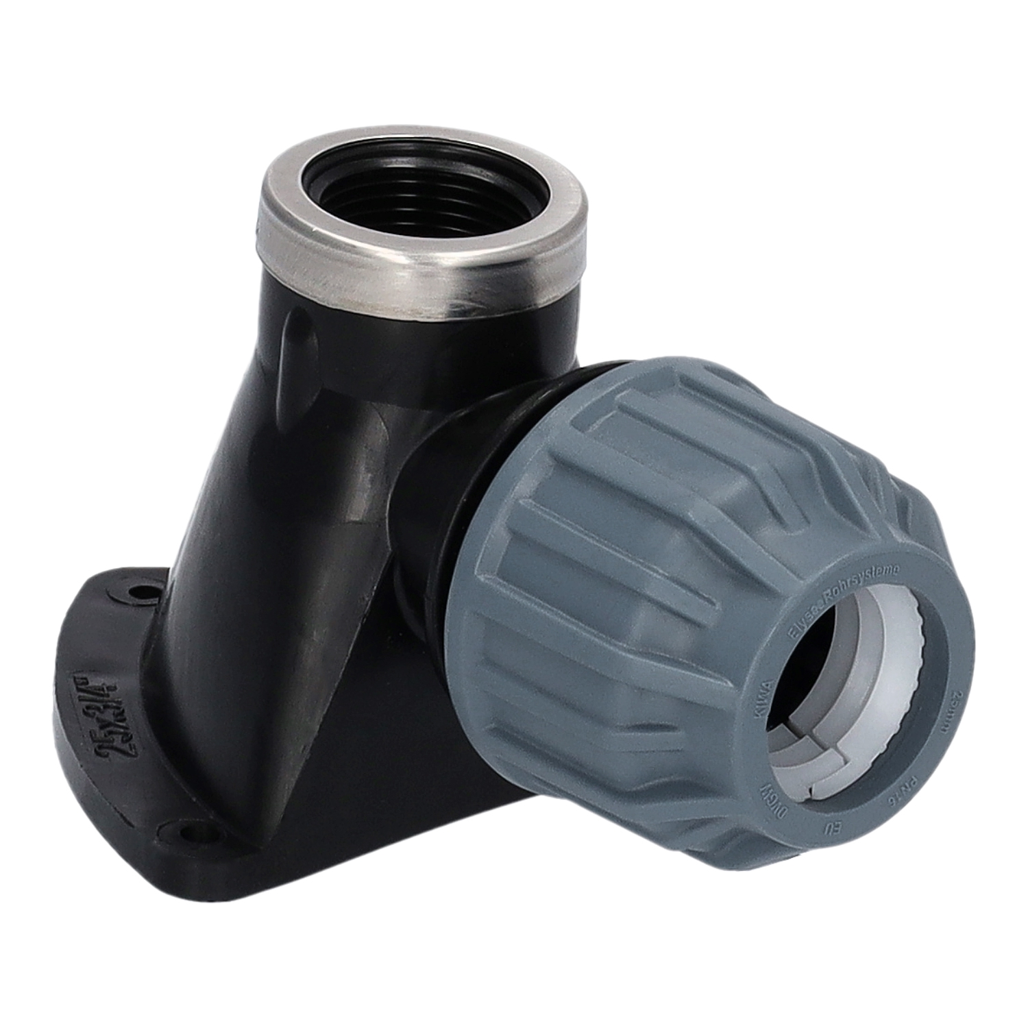 20er Wandwinkel mit 1/2" Innengewinde für PE-Rohr – Bild 1