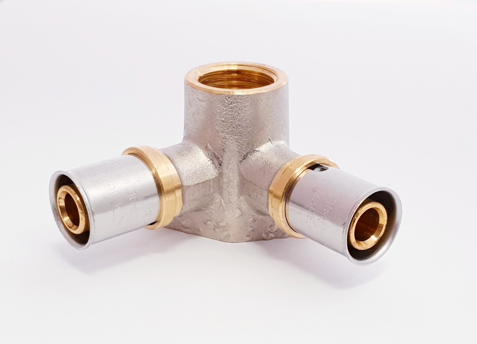16er Pressfitting - 1/2" Wandwinkel doppelt