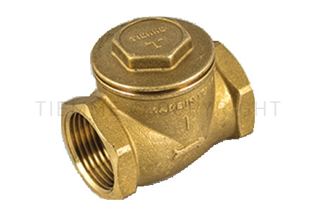 Rückschlagklappe, Messing, 3/4"