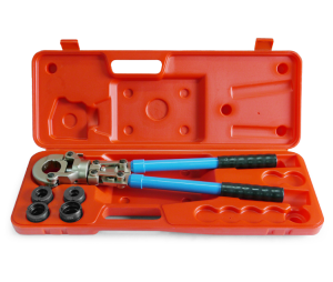 Handpresszange TH 16x2, 20x2, 26x3 und 32x3 inkl. Koffer und TH-Einlagen Handpresszange TH 16x2, 20x2, 26x3 und 32x3 inkl. Koffer und TH-Einlagen