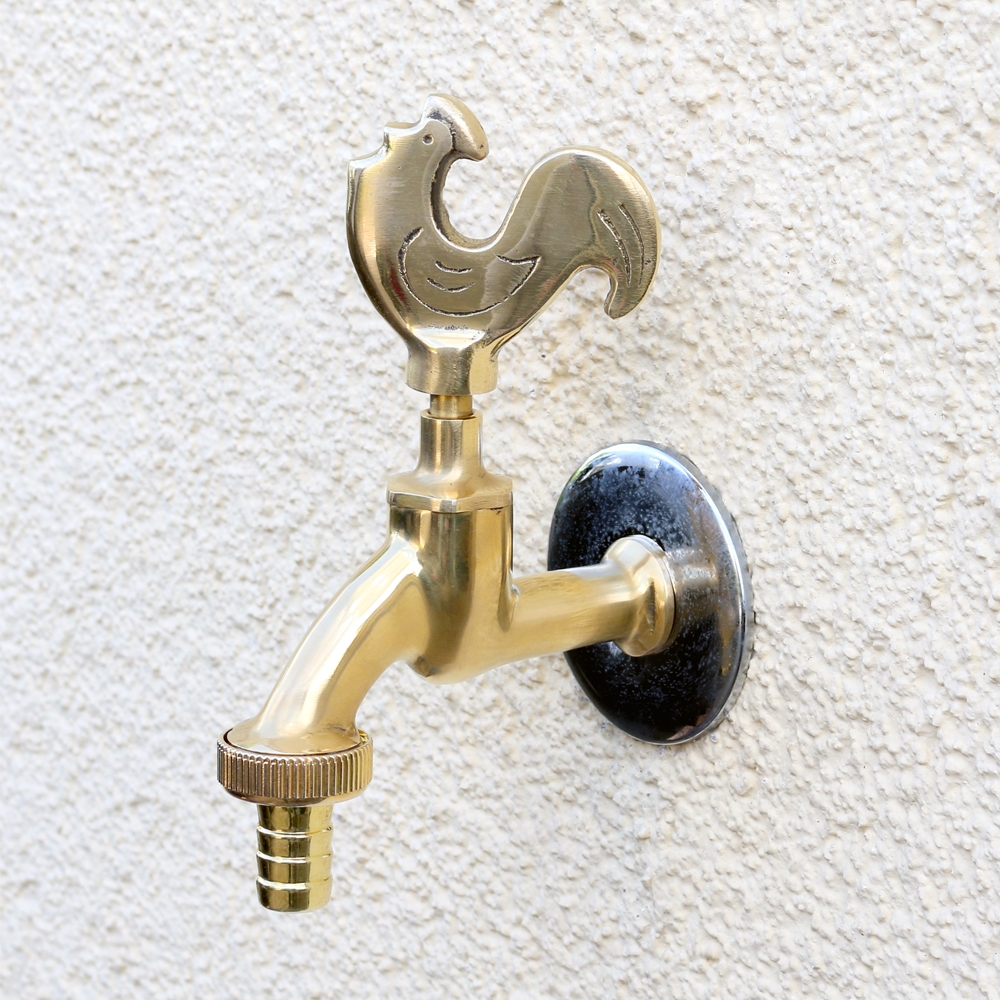 Auslaufventil / Absperrhahn 1/2" mit Gockel / Hahn