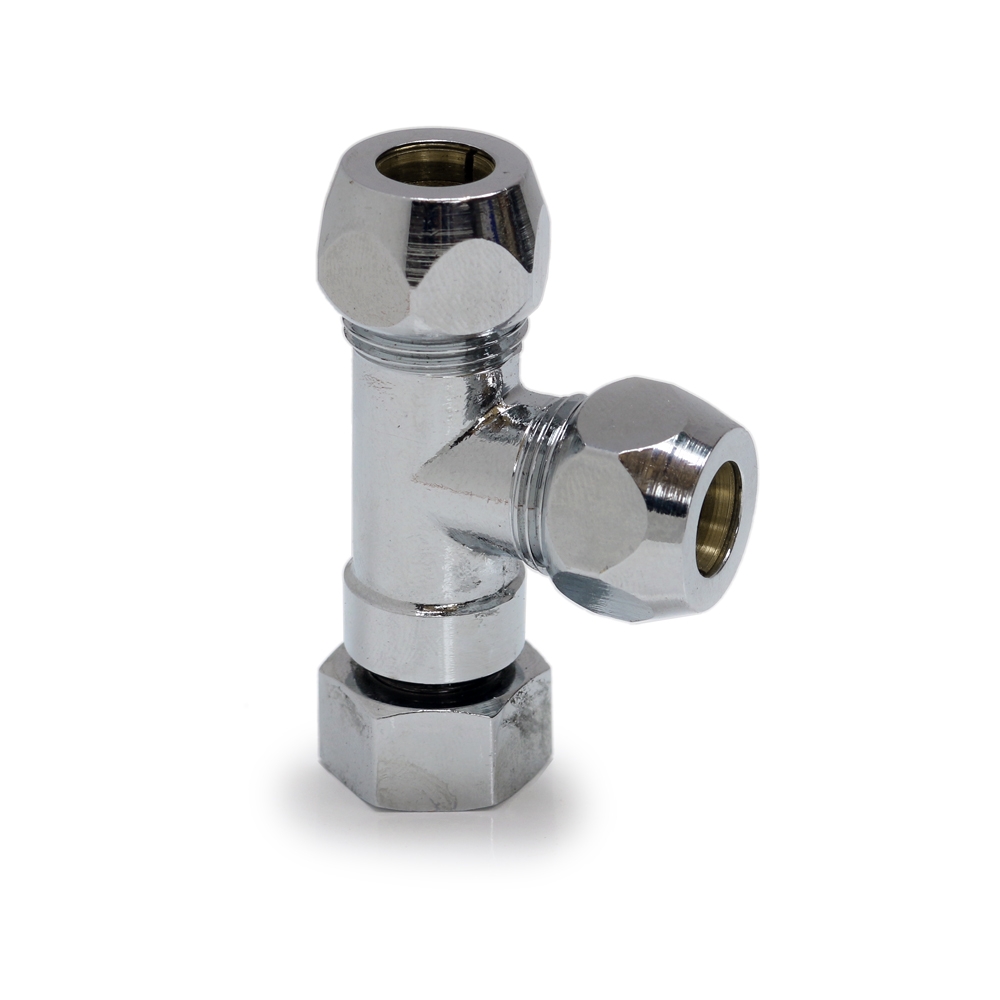 Abzweig Verteiler für das Eckventil 2 x 3/8"AG mit 1 x 3/8"ÜM