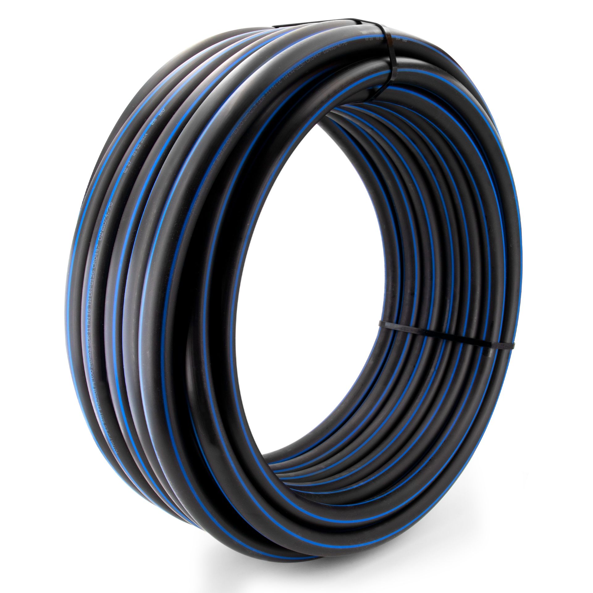 SUINGA 100 m PE 100 HD buis 1 inch 32 x 2,0 mm PN10 flexibele HDPE/ waterleiding/drinkwaterleiding/waterleiding/irrigatiebuis