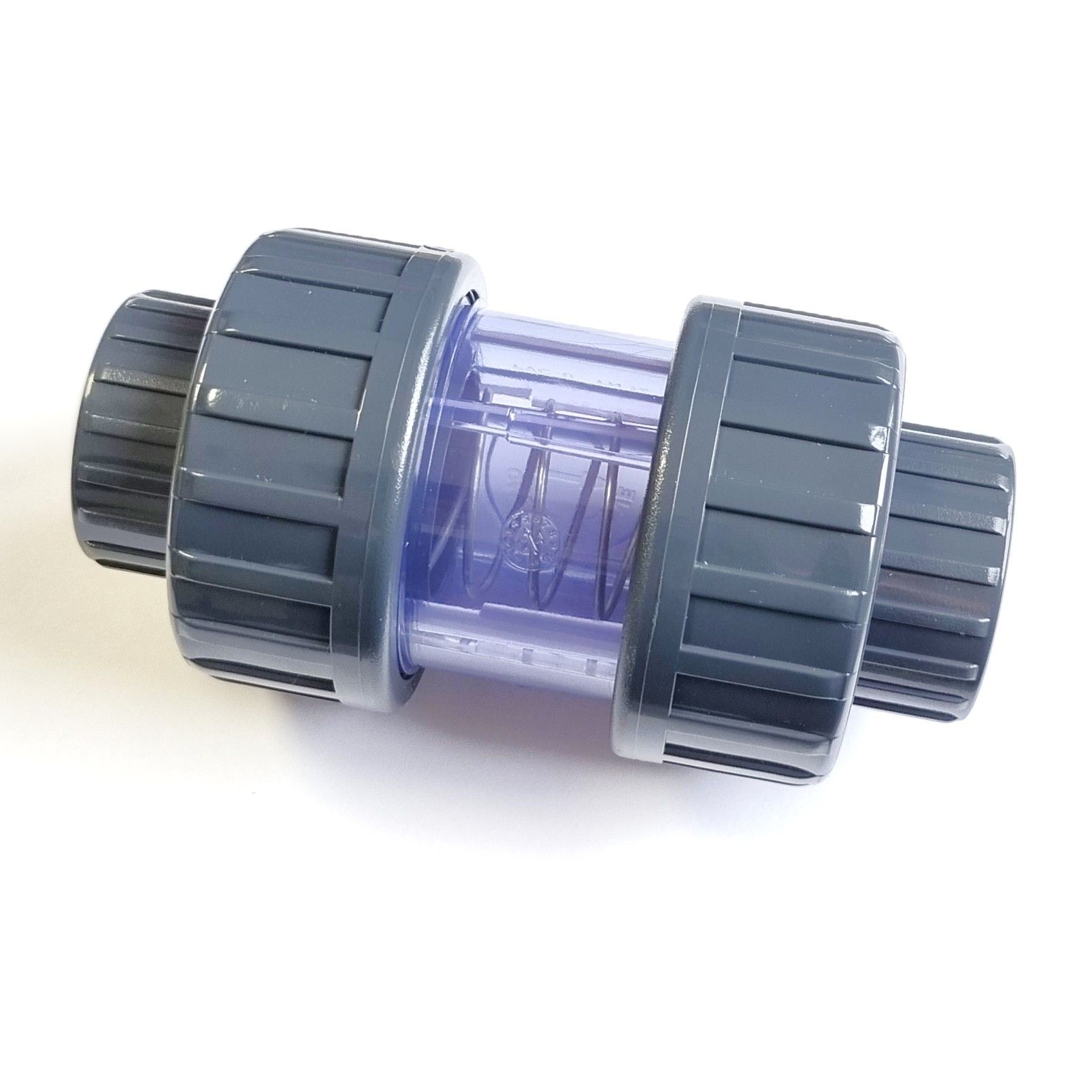 PVC-U Rückschlagventil transparent 50 – PVC-U Fitting für ...